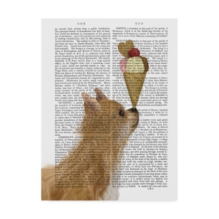 Fab Funky 'Chihuahua, Long Haired, Ice Cream Text' Canvas Art,35x47